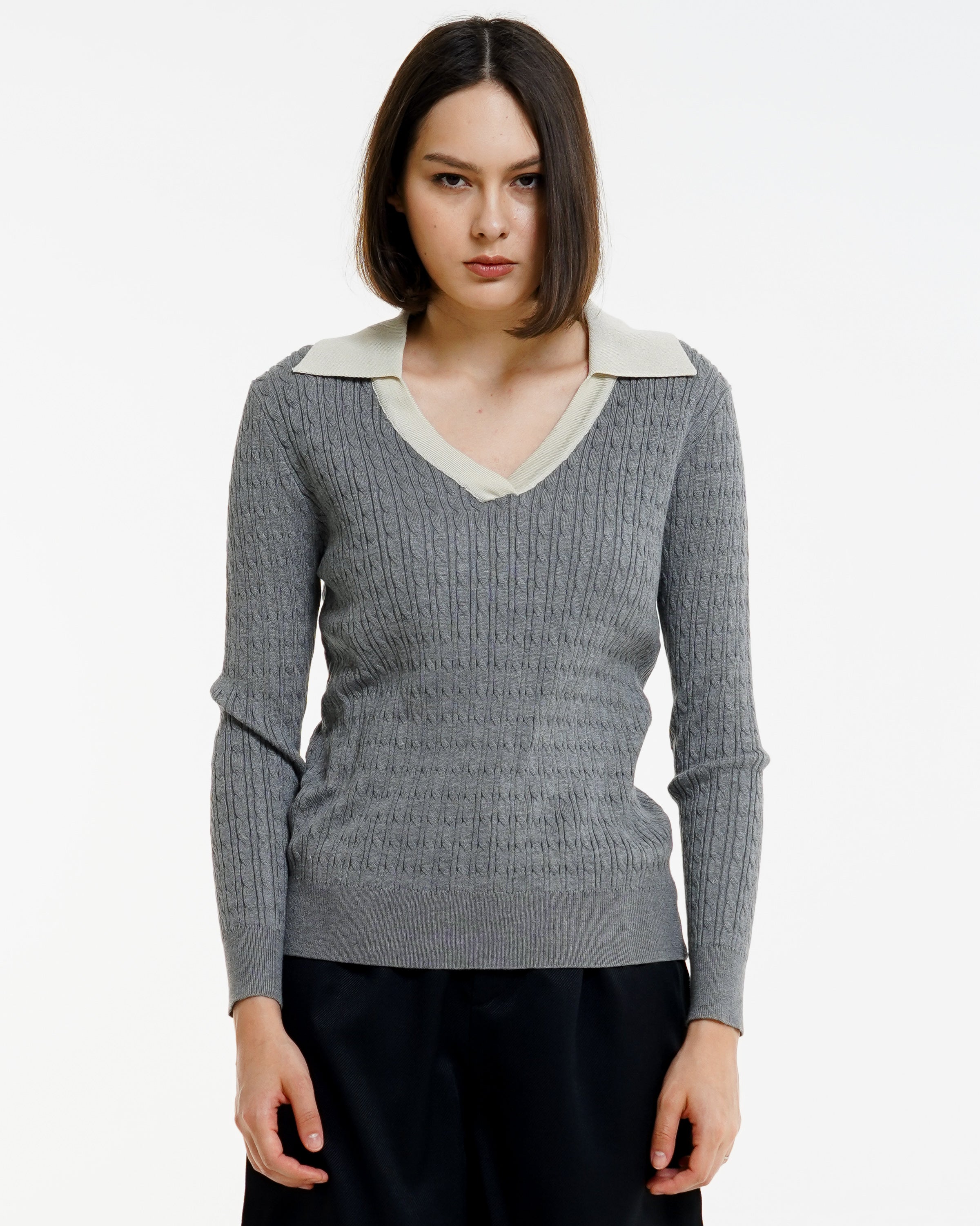 Anne Top Grey