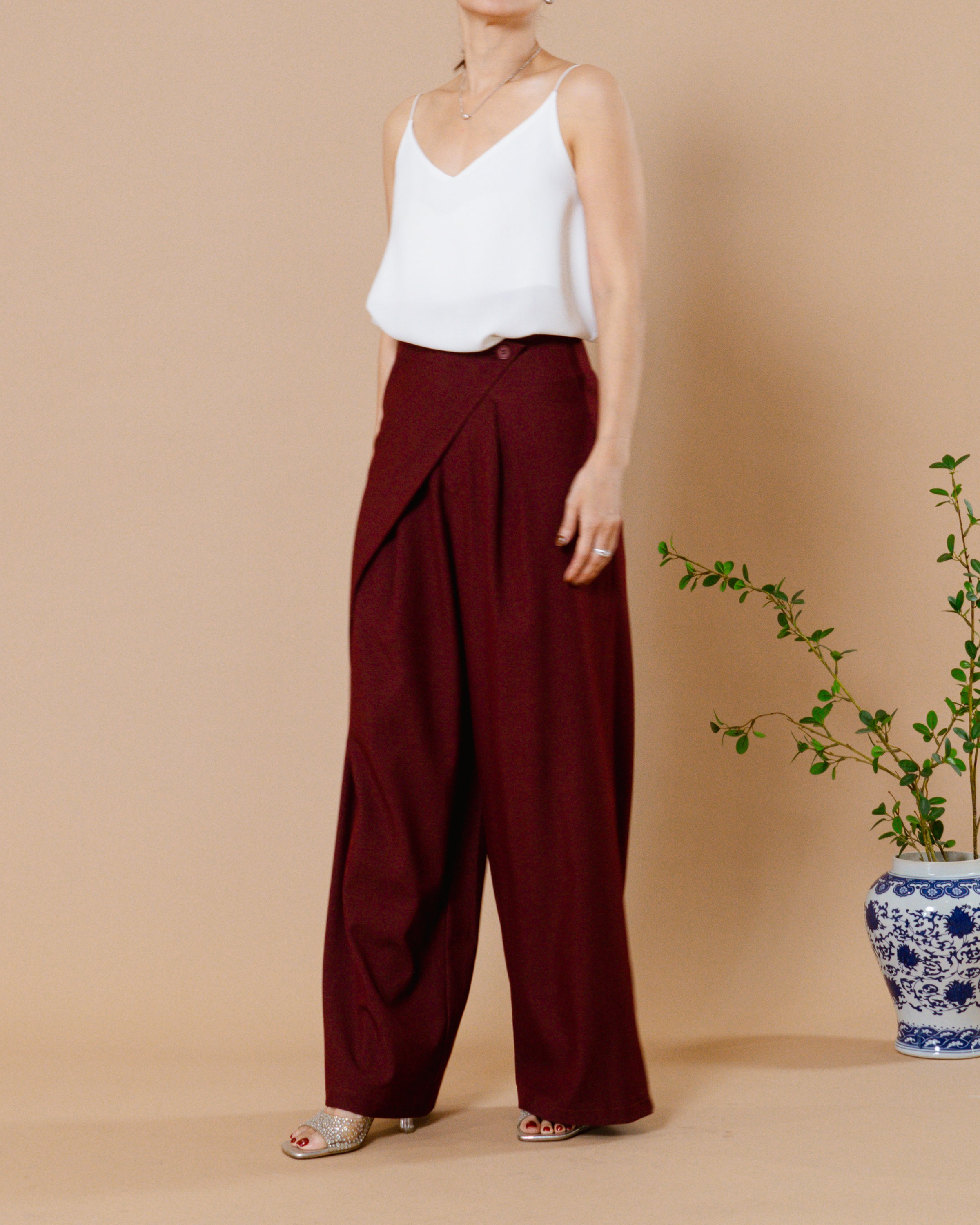 CNY Spring Majesty Pants Maroon