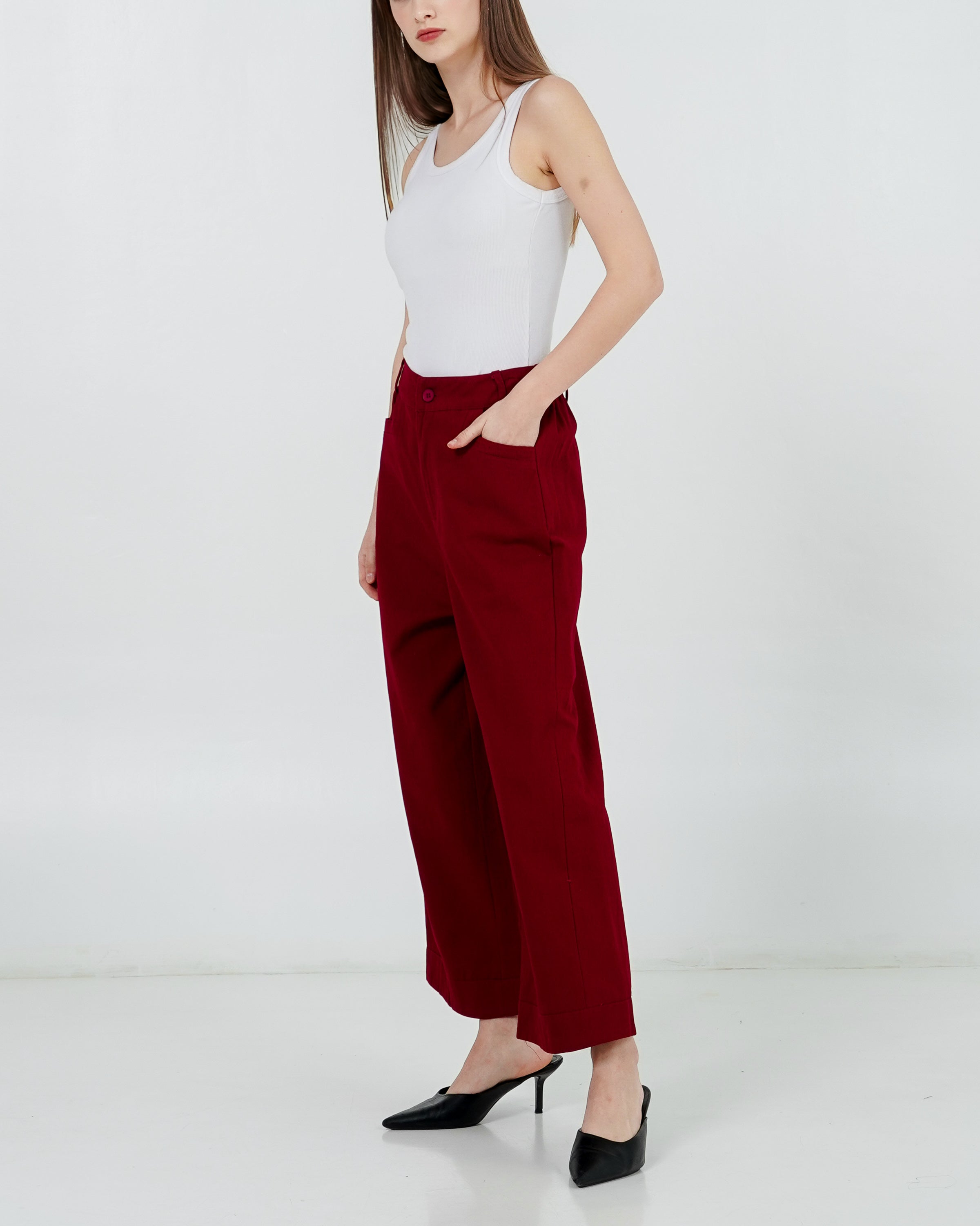 Hillary Pants Maroon