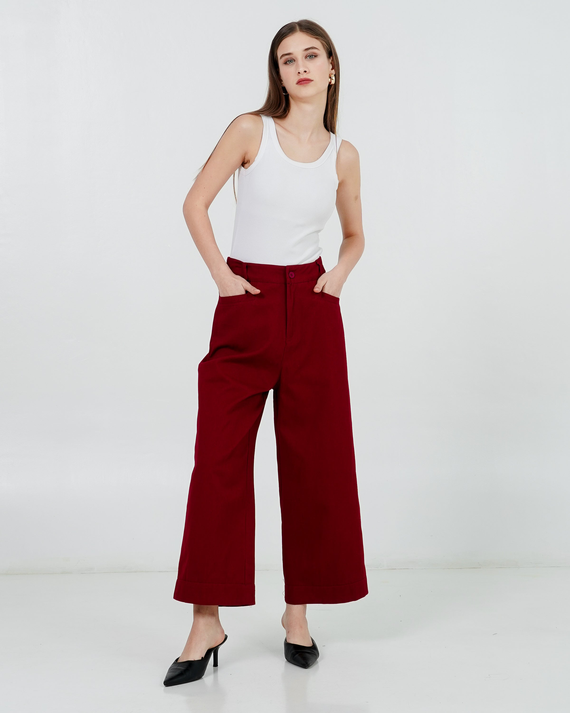 Hillary Pants Maroon