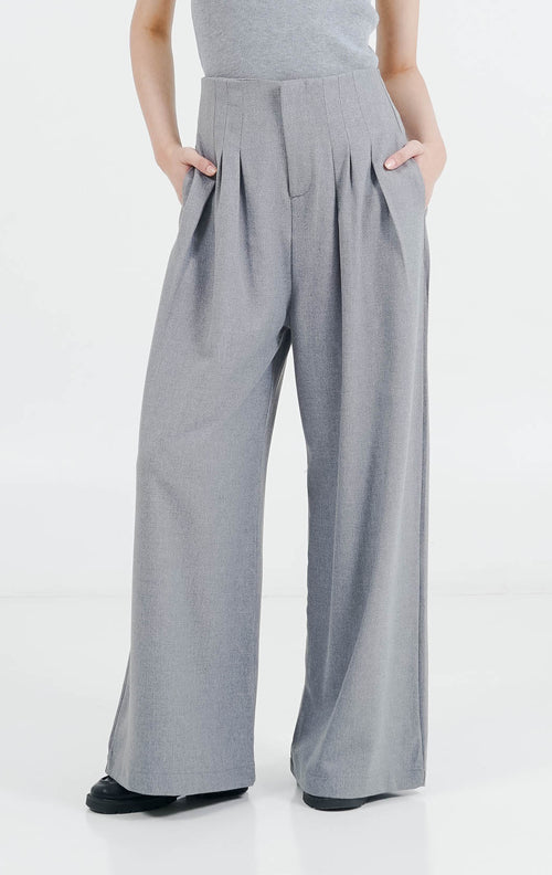 ES Unravel Wide Leg Pants Grey