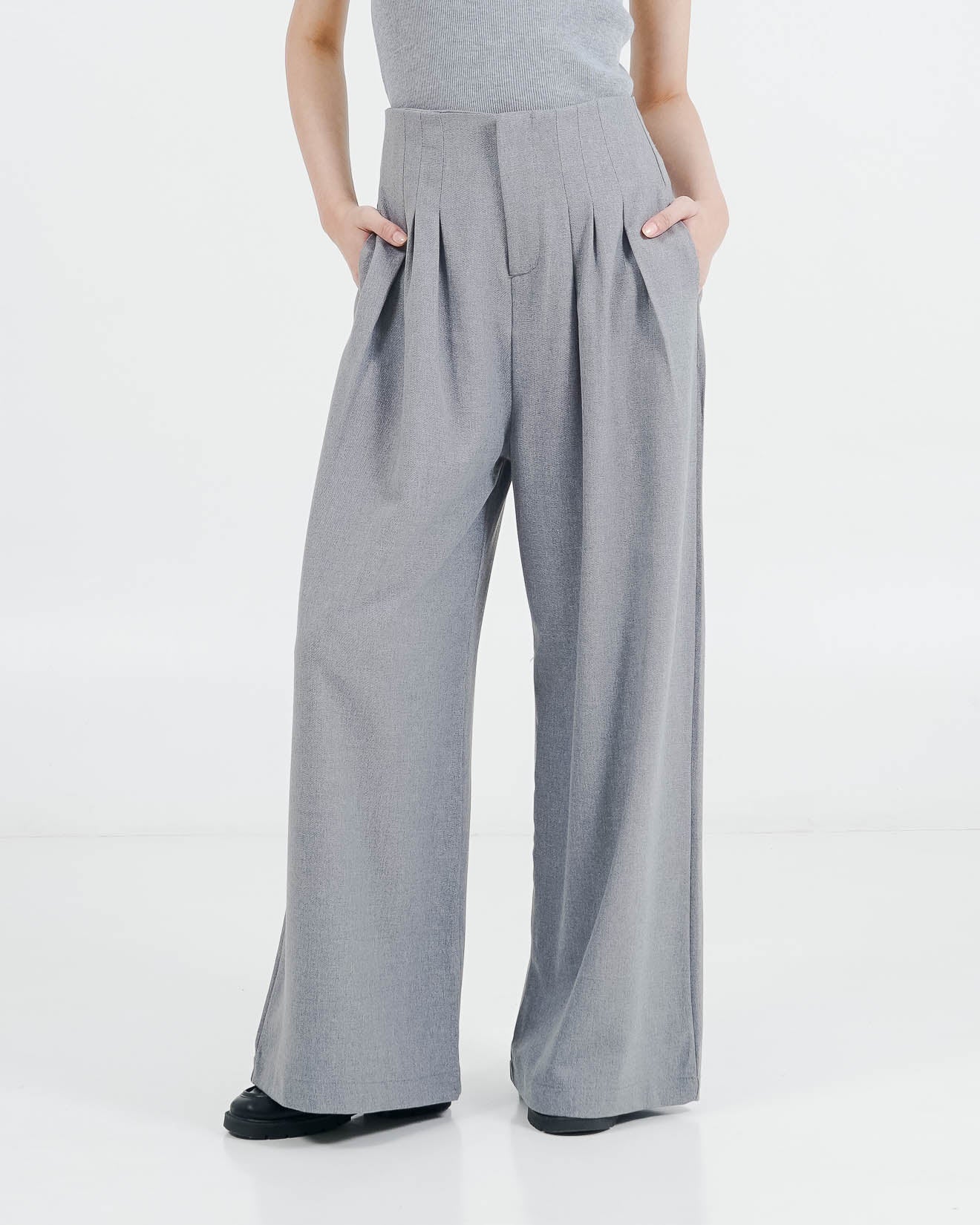 ES Unravel Wide Leg Pants Grey