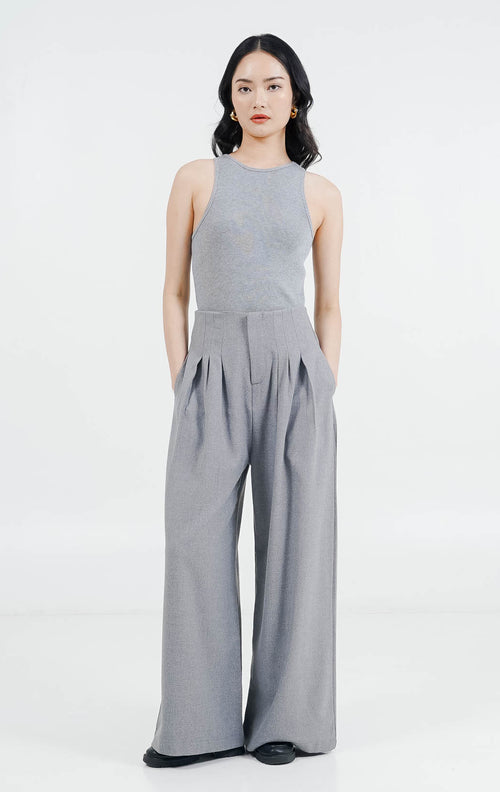 ES Unravel Wide Leg Pants Grey