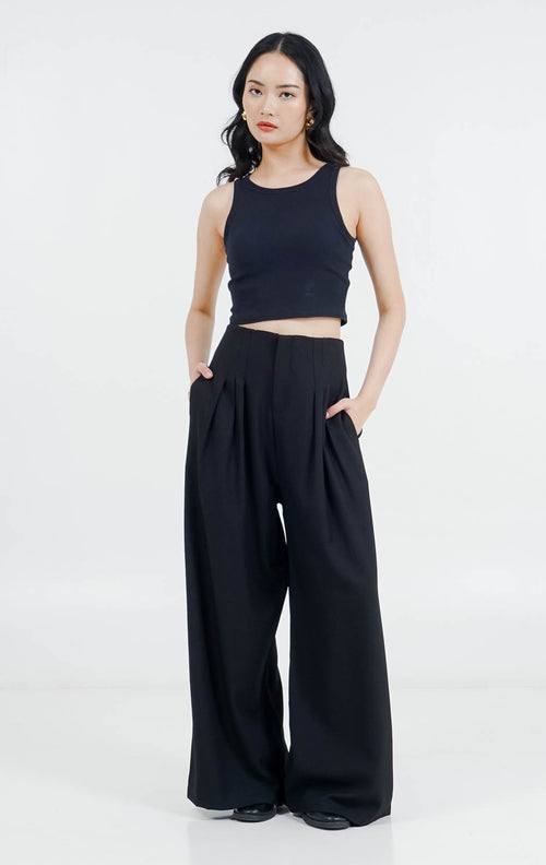 ES Unravel Wide Leg Pants Black