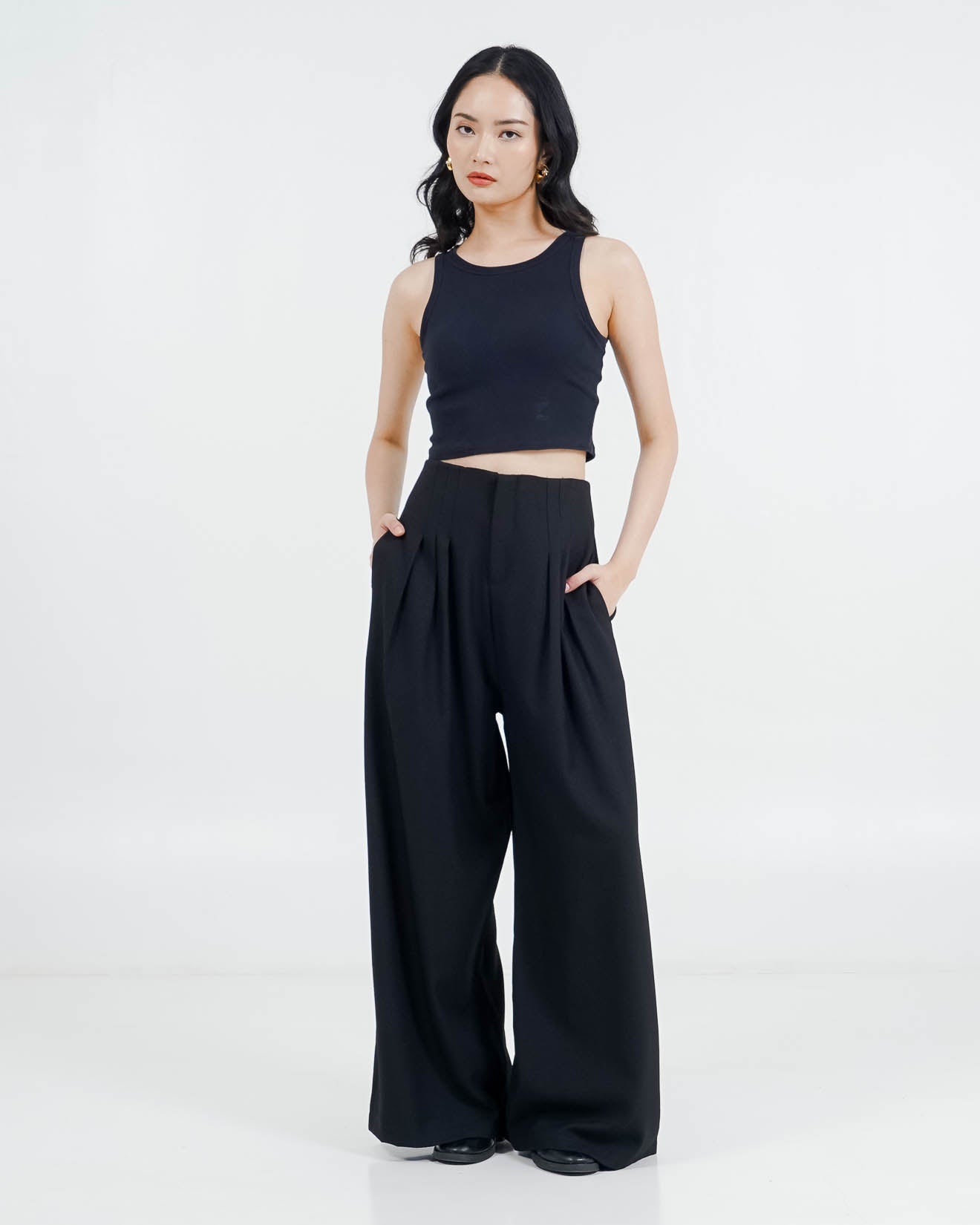 ES Unravel Wide Leg Pants Black