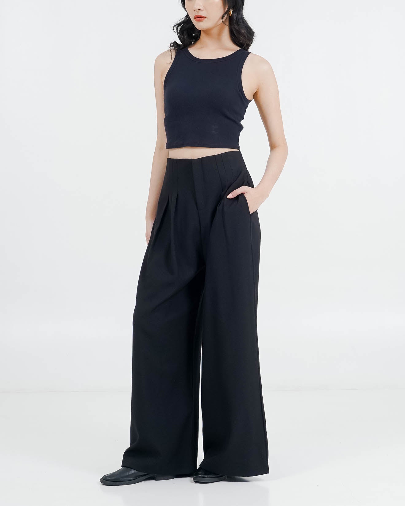 ES Unravel Wide Leg Pants Black