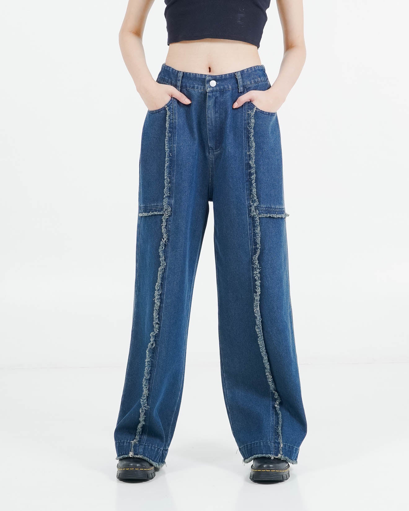 ES Dawn Fringe Pants Denim