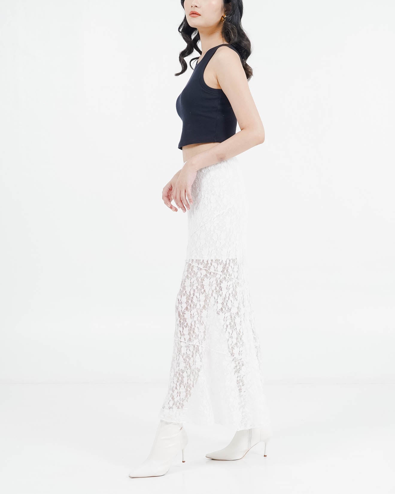 ES Illusion Skirt White