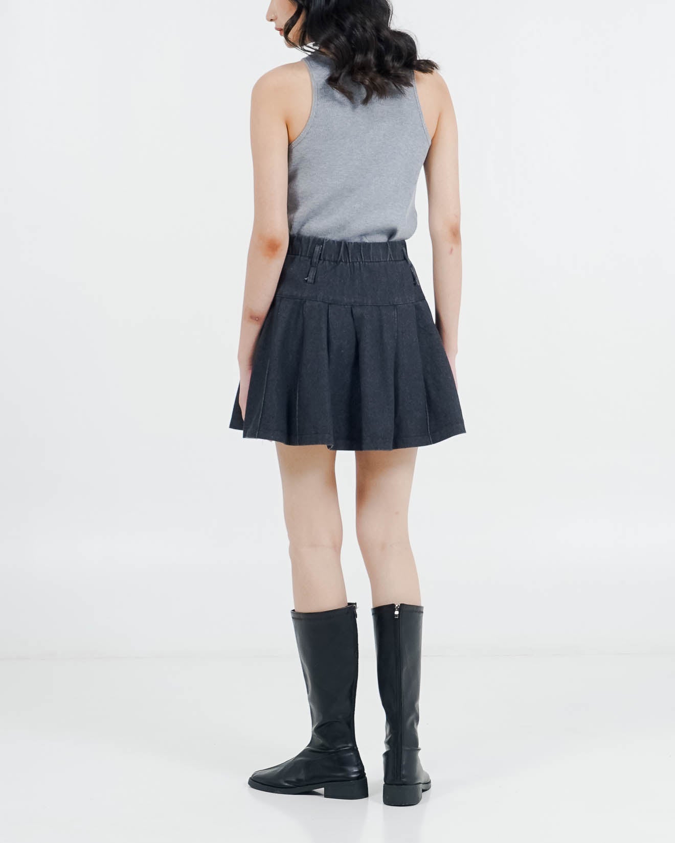 ES Roxana Skort Black Denim