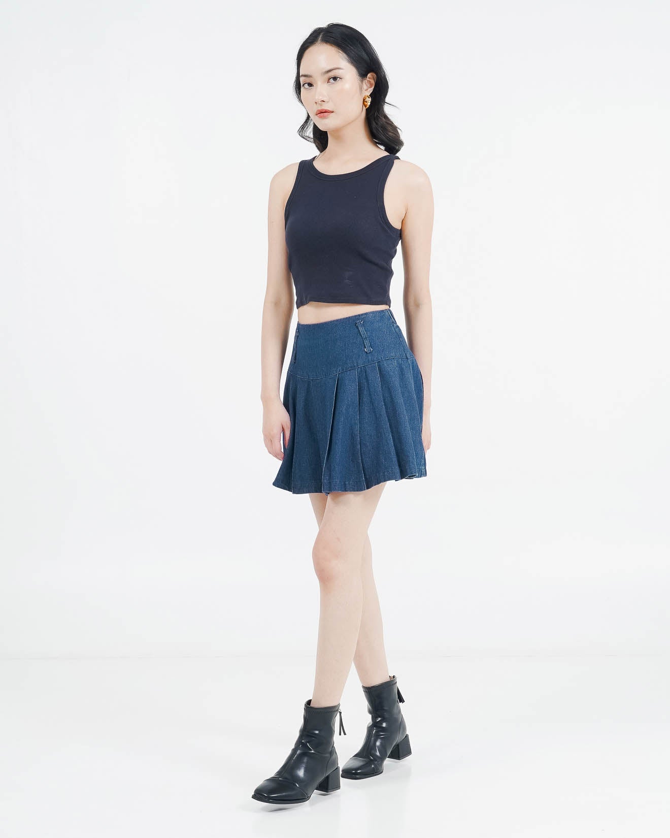 ES Roxana Blue Skort Denim