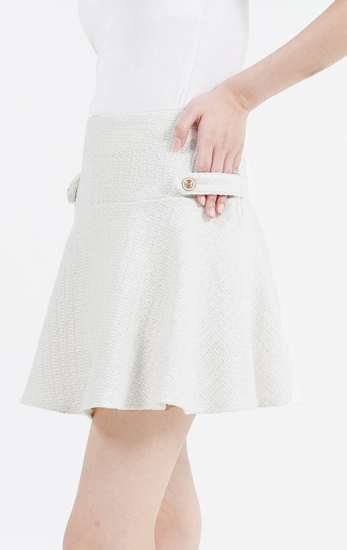 ES Elaine Skirt White