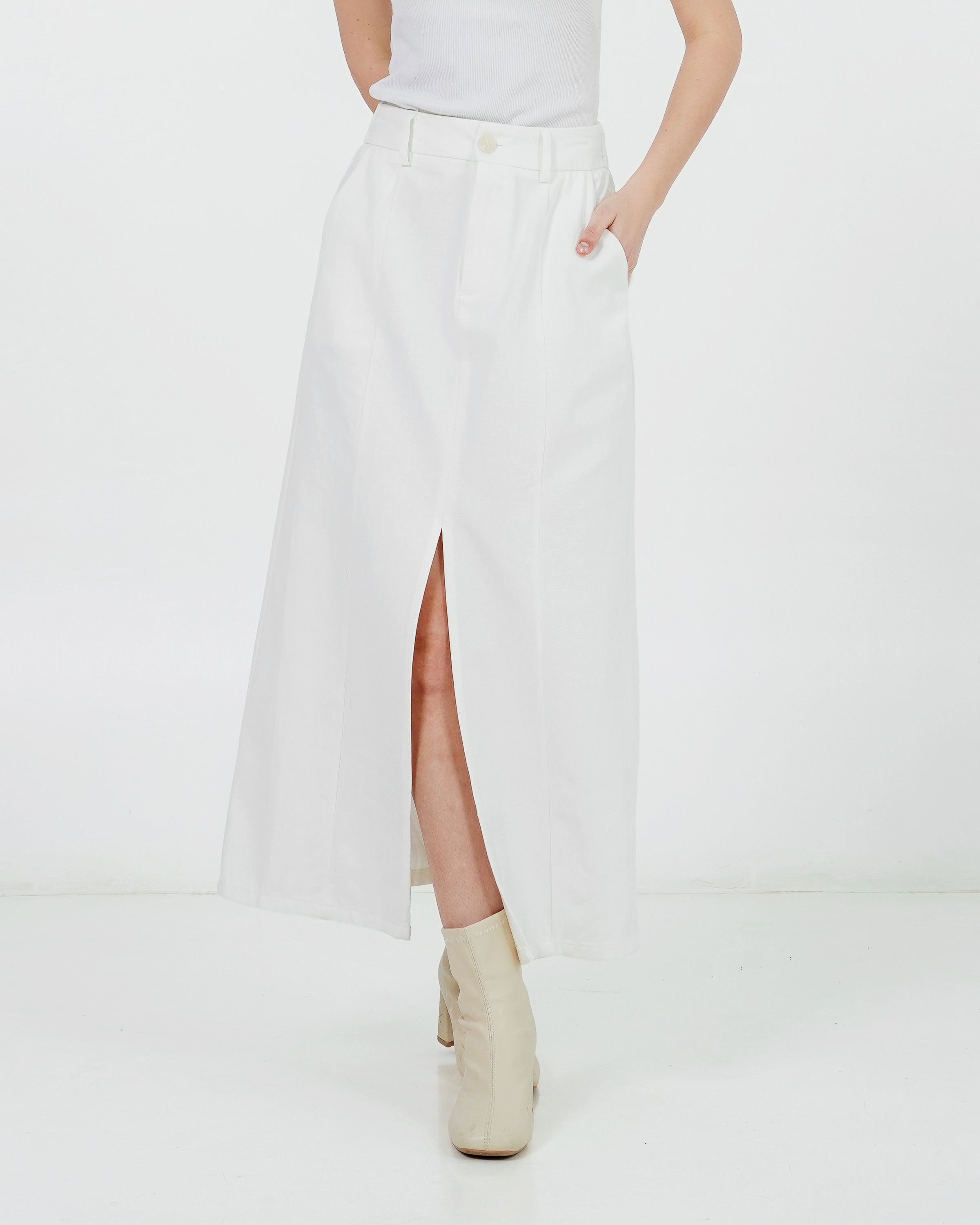 Aspen Skirt White