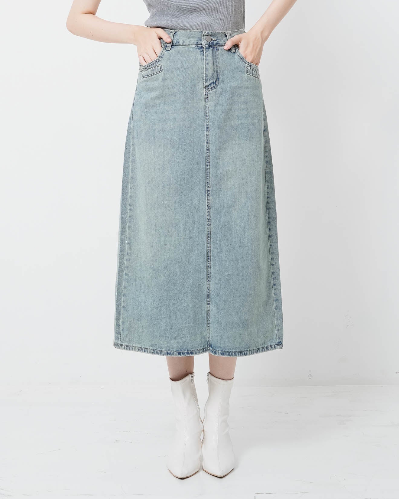 Ruthie Skirt Light Denim