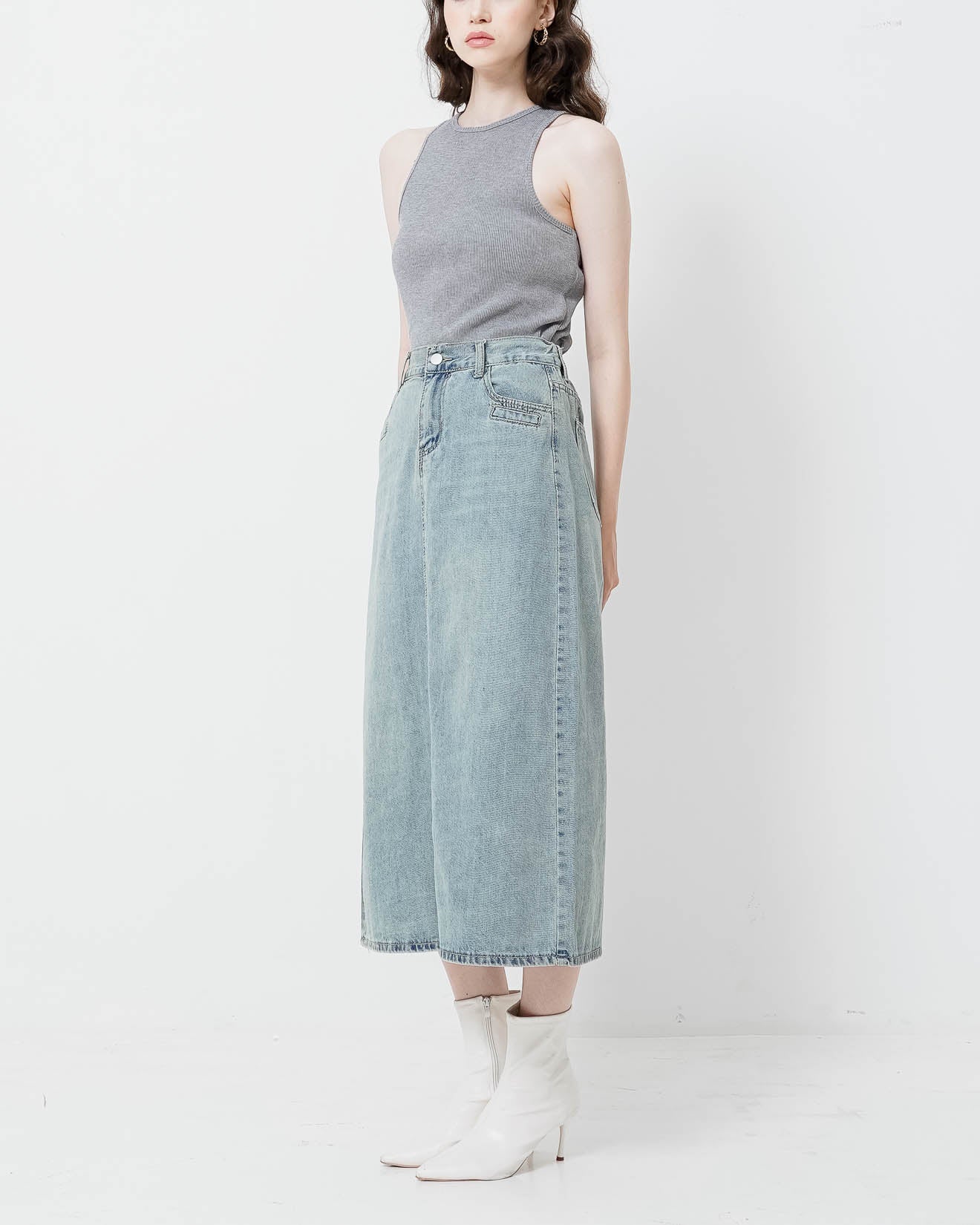 Ruthie Skirt Light Denim