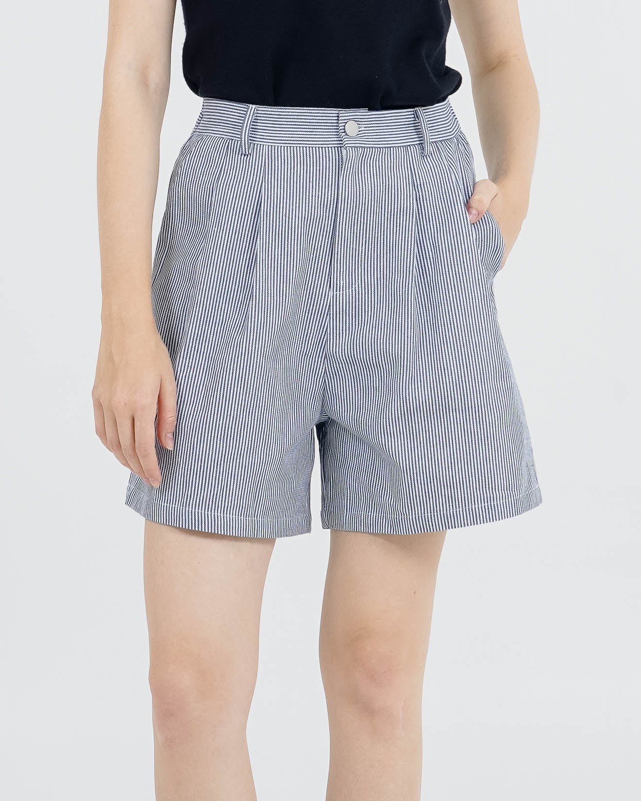 Aspyn Shorts Blue Striped