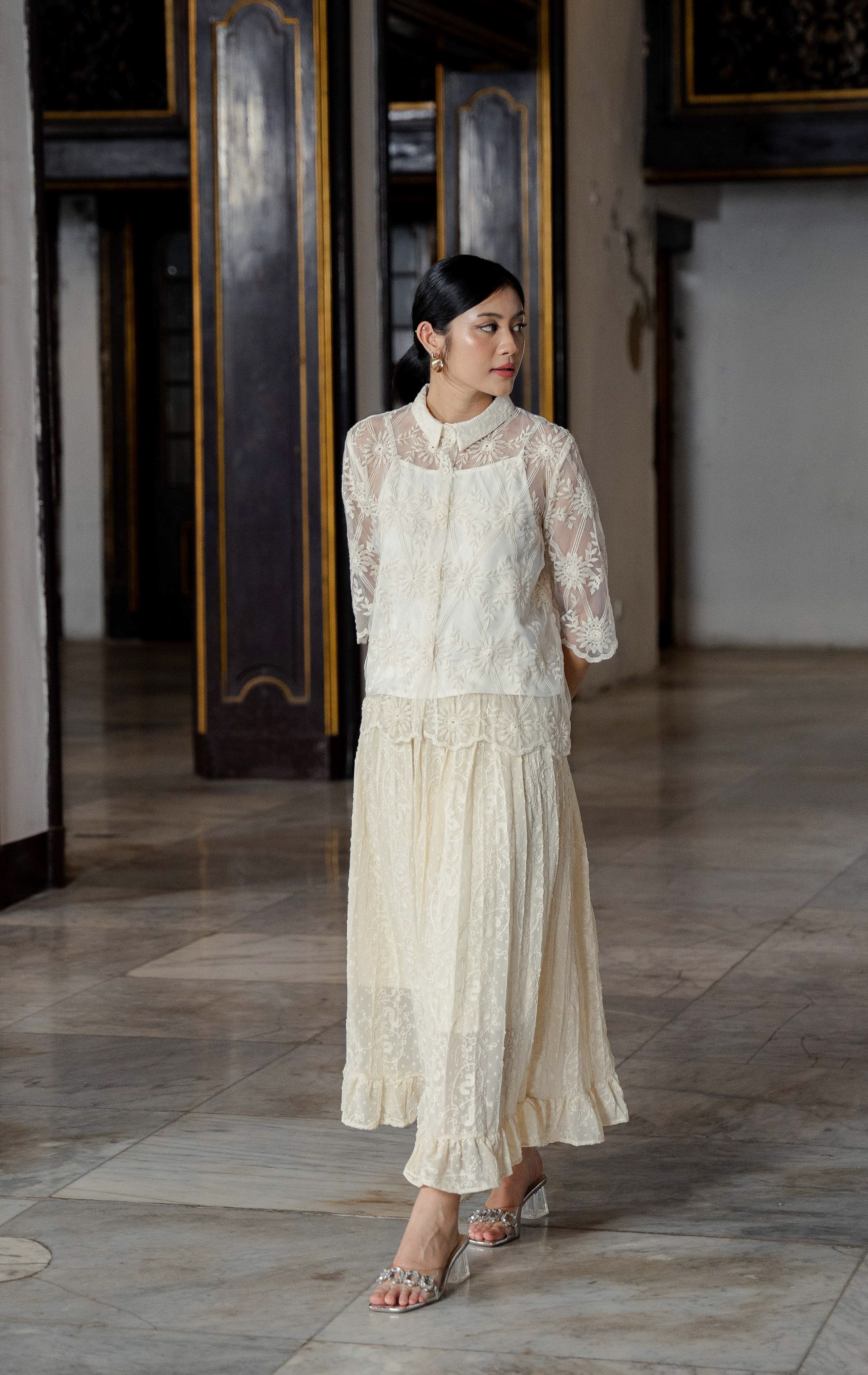 EID Razita Skirt Ivory