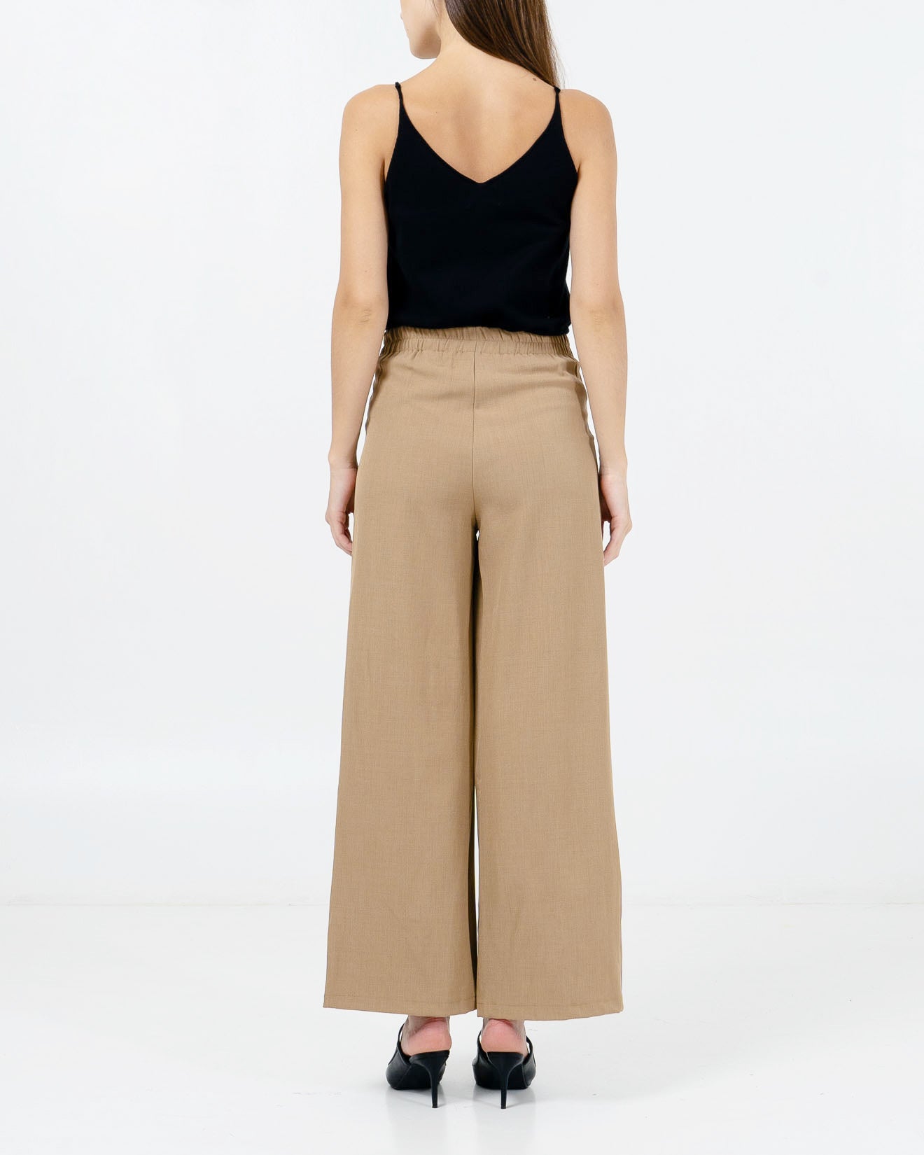 Esme Wide Leg Brown Pants – Celana Formal Wanita