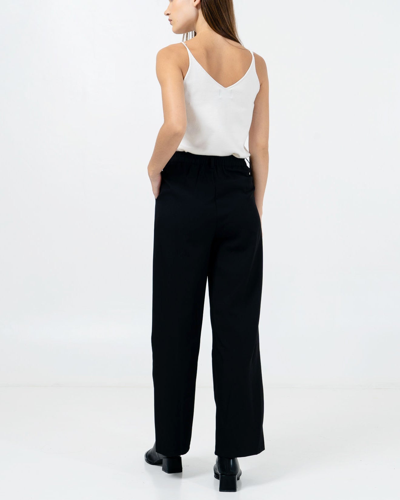 Esme Wide Leg Black Pants – Celana Formal Wanita