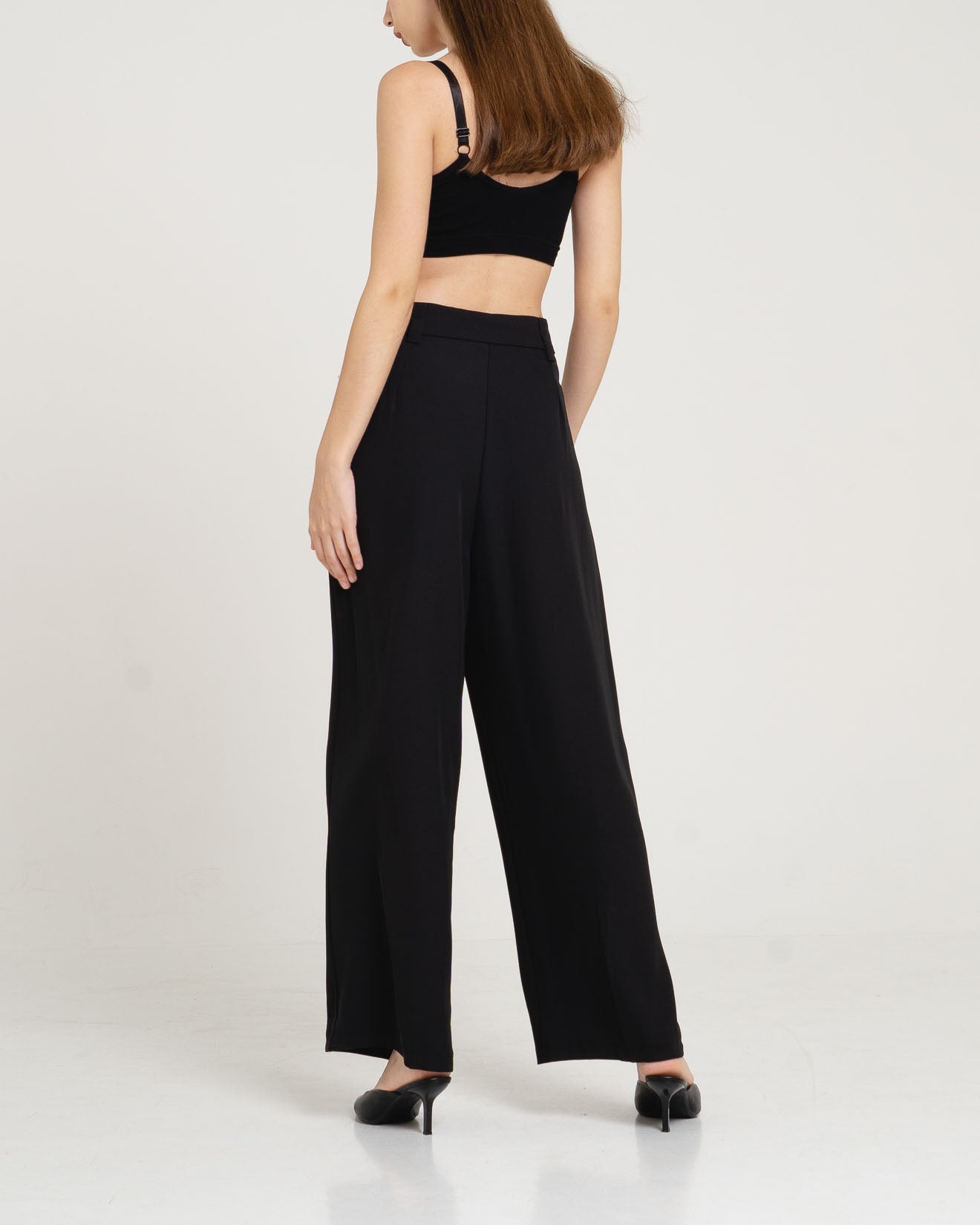 Chester Wide Leg Black Pants – 287210