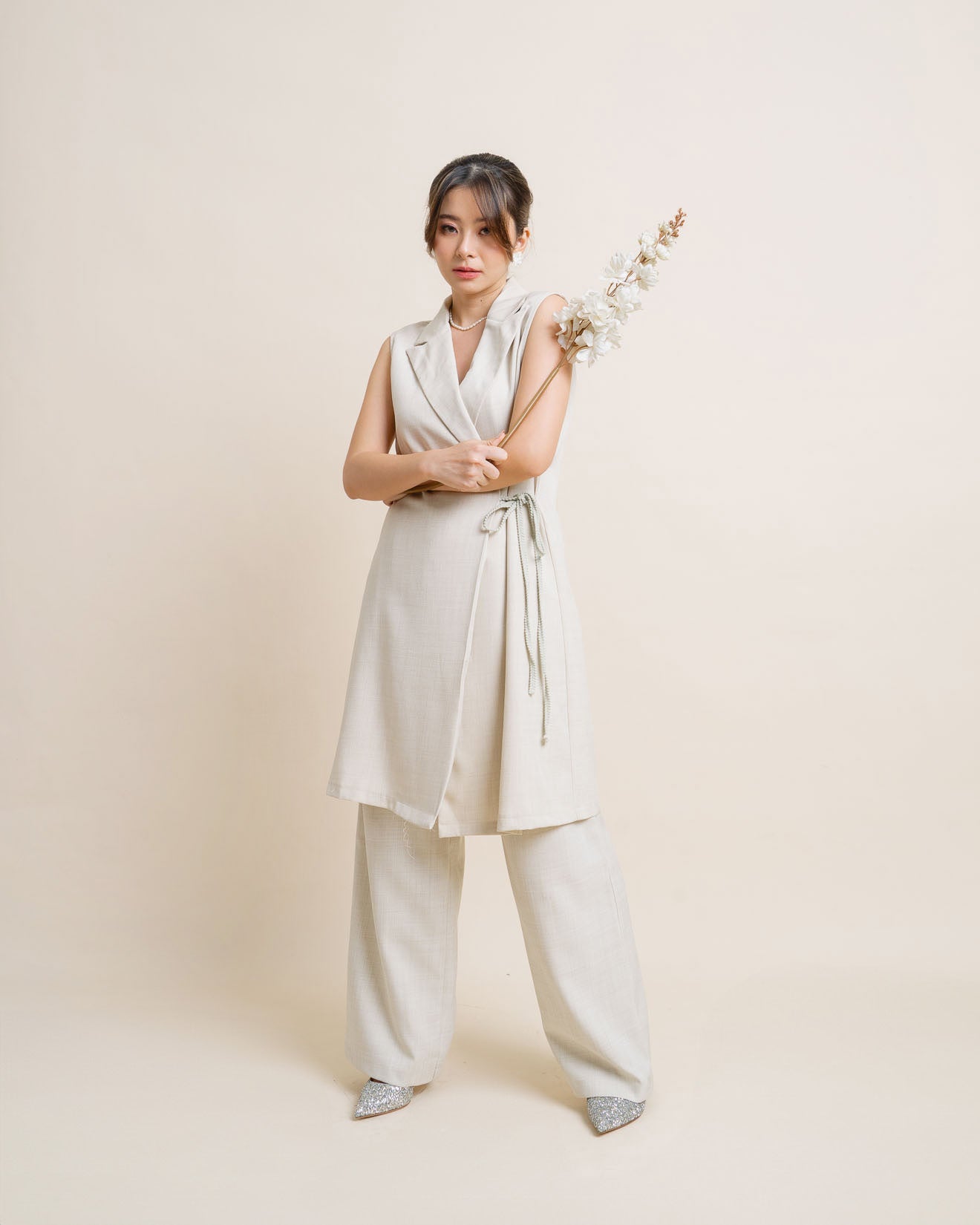 Cny Mandarin Pants Ivory