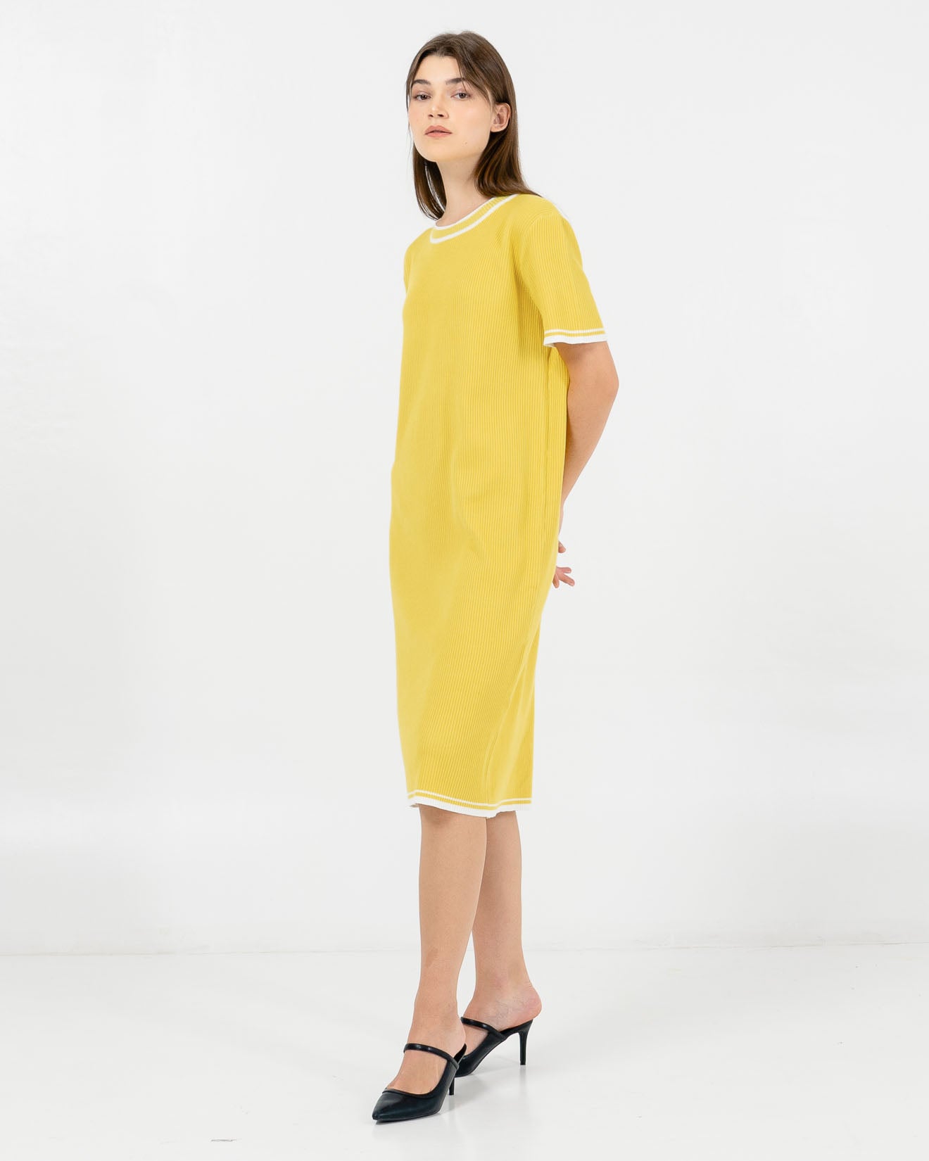 Jolin Knit Lime Dress – Gaun Knit Wanita