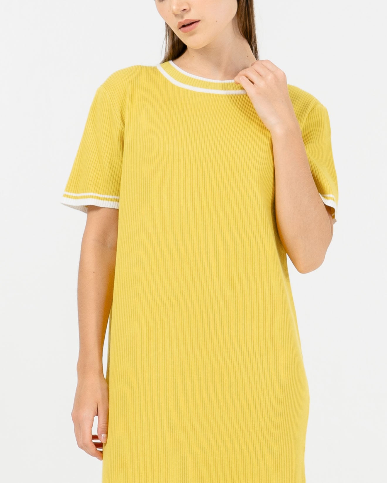 Jolin Knit Lime Dress – Gaun Knit Wanita