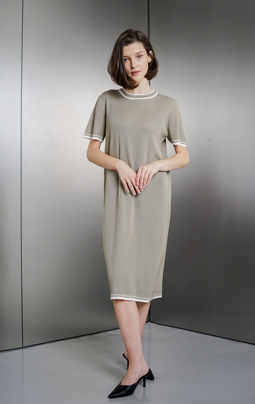 Jolin Knit Brown Dress – Gaun Knit Wanita