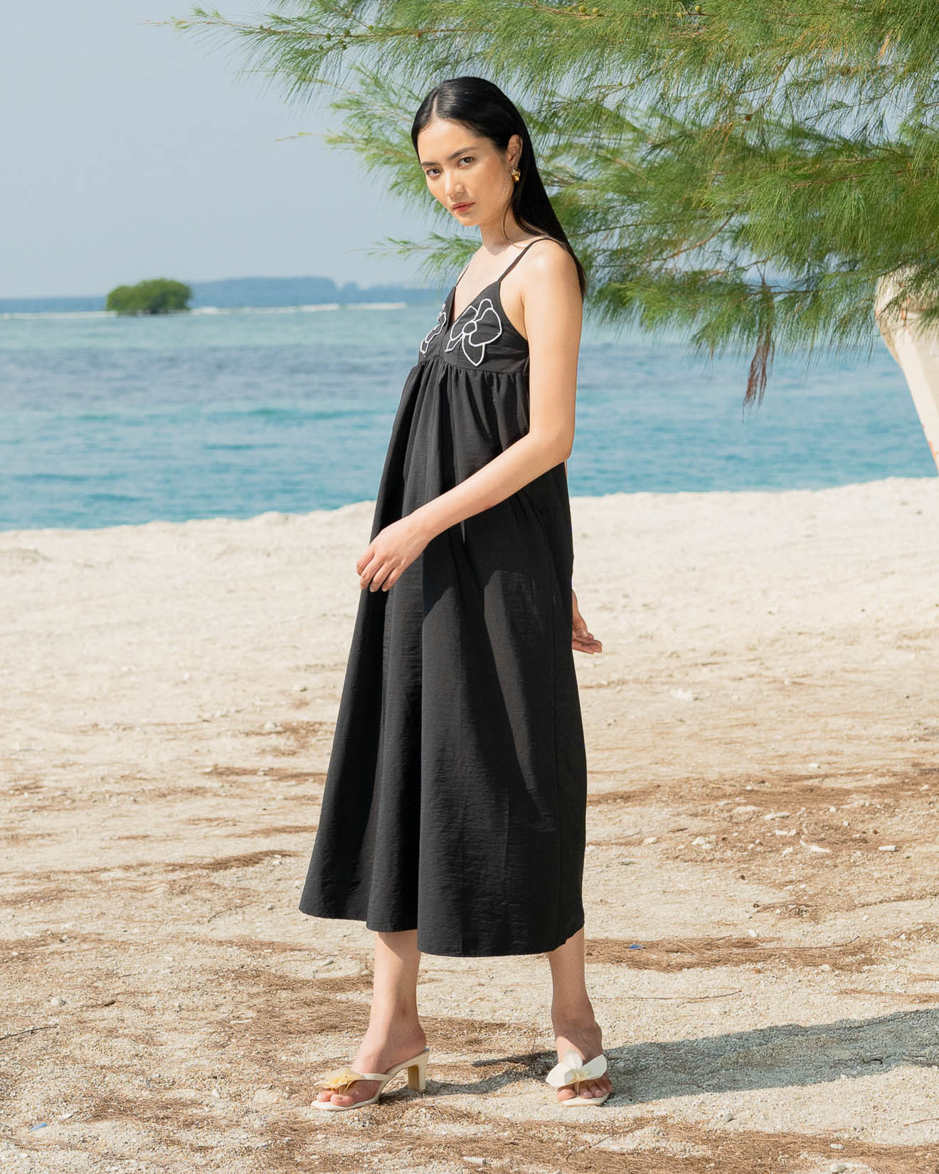 Orchid Dress Black