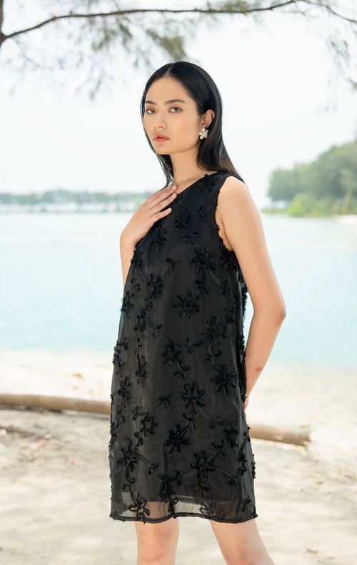 Oncidium Dress Black