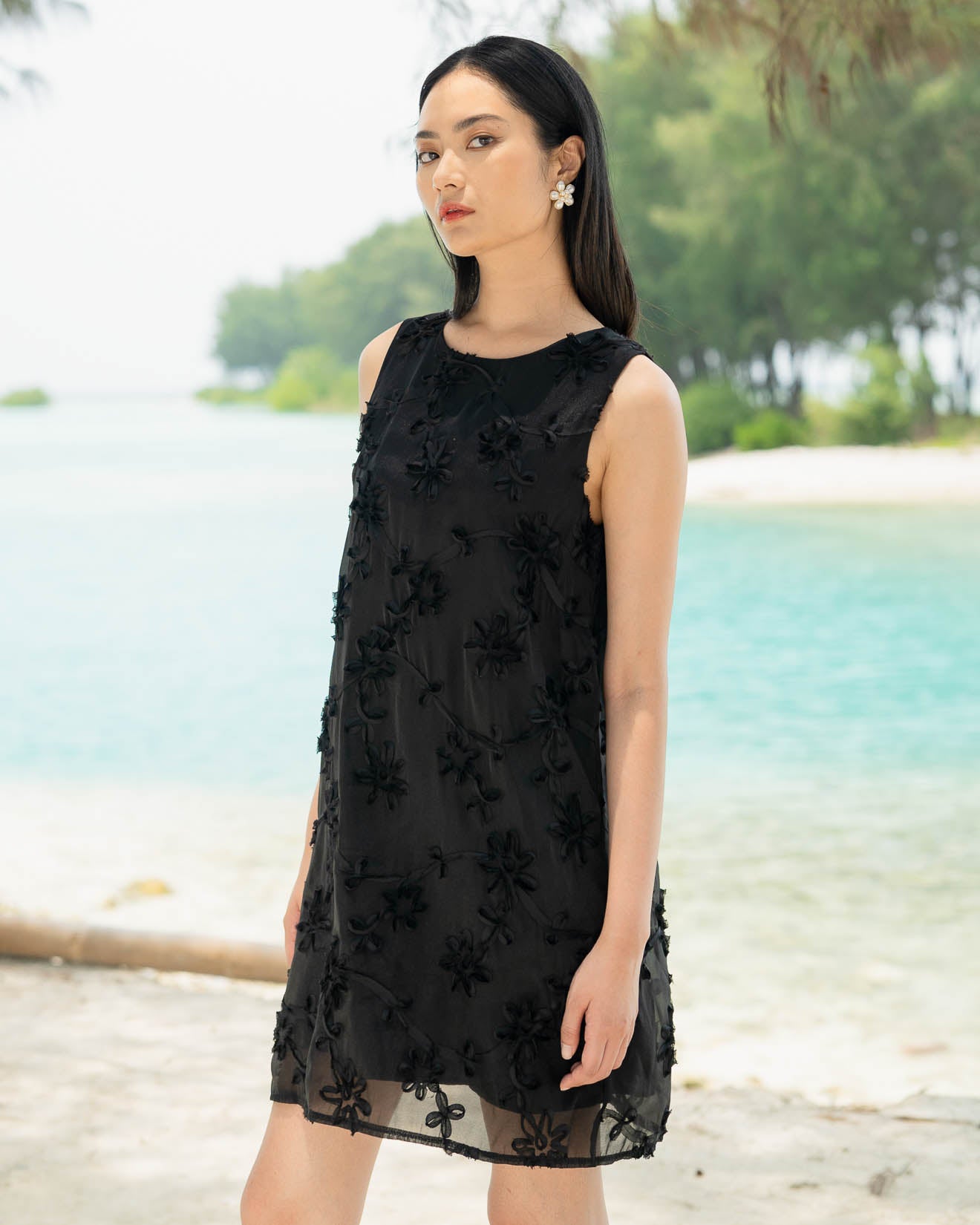 Oncidium Dress Black