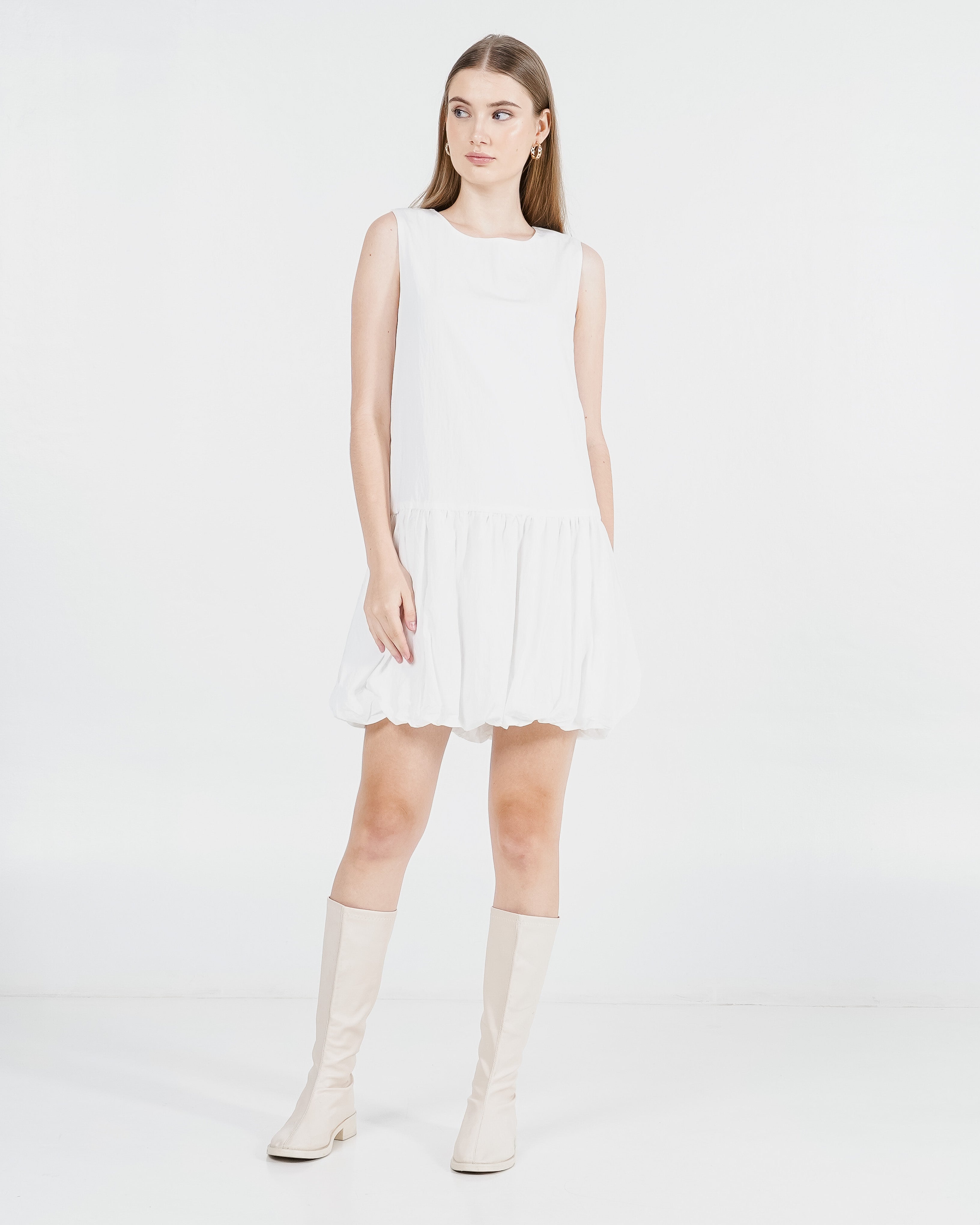 Olea Dress White