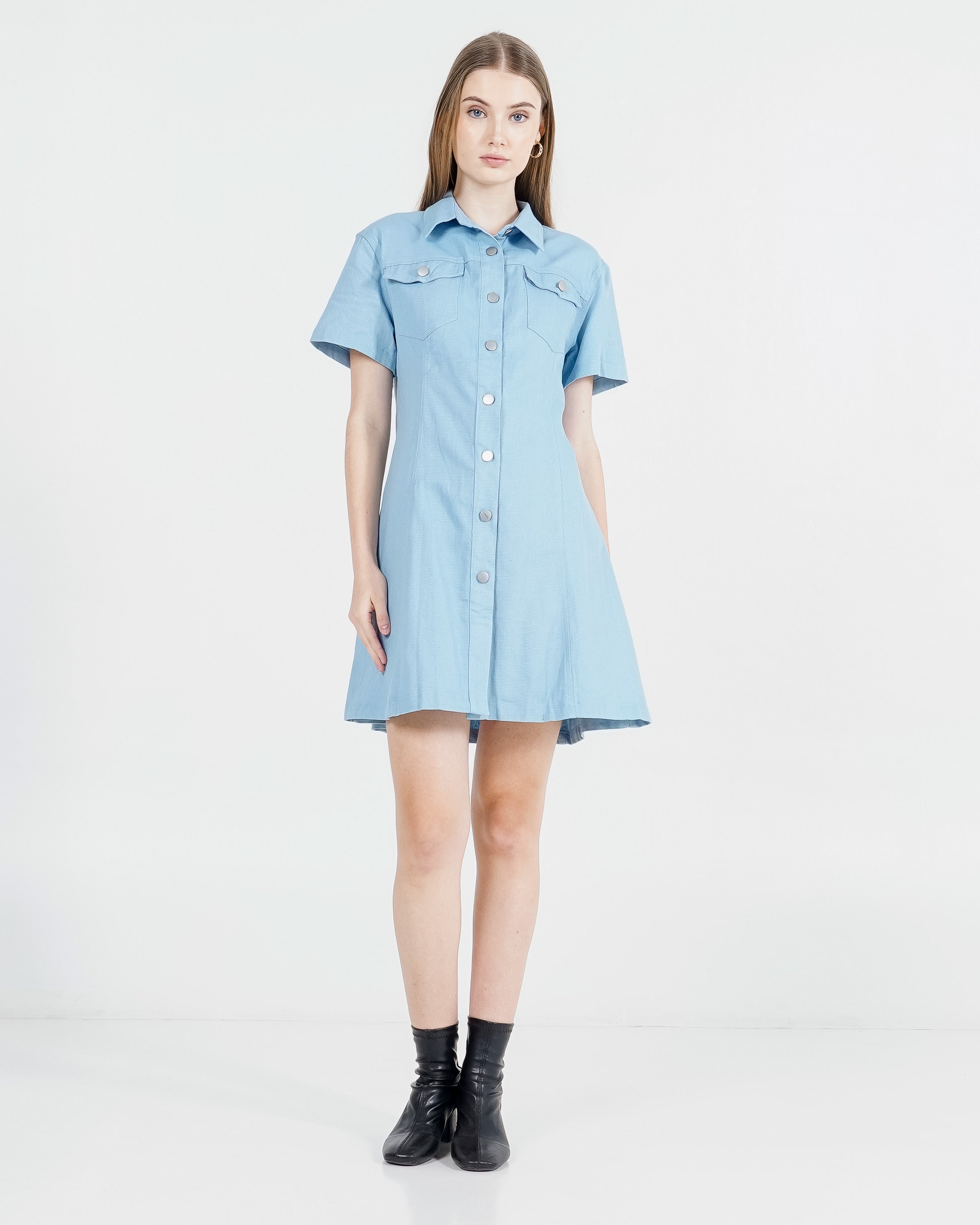 Davina Dress Blue