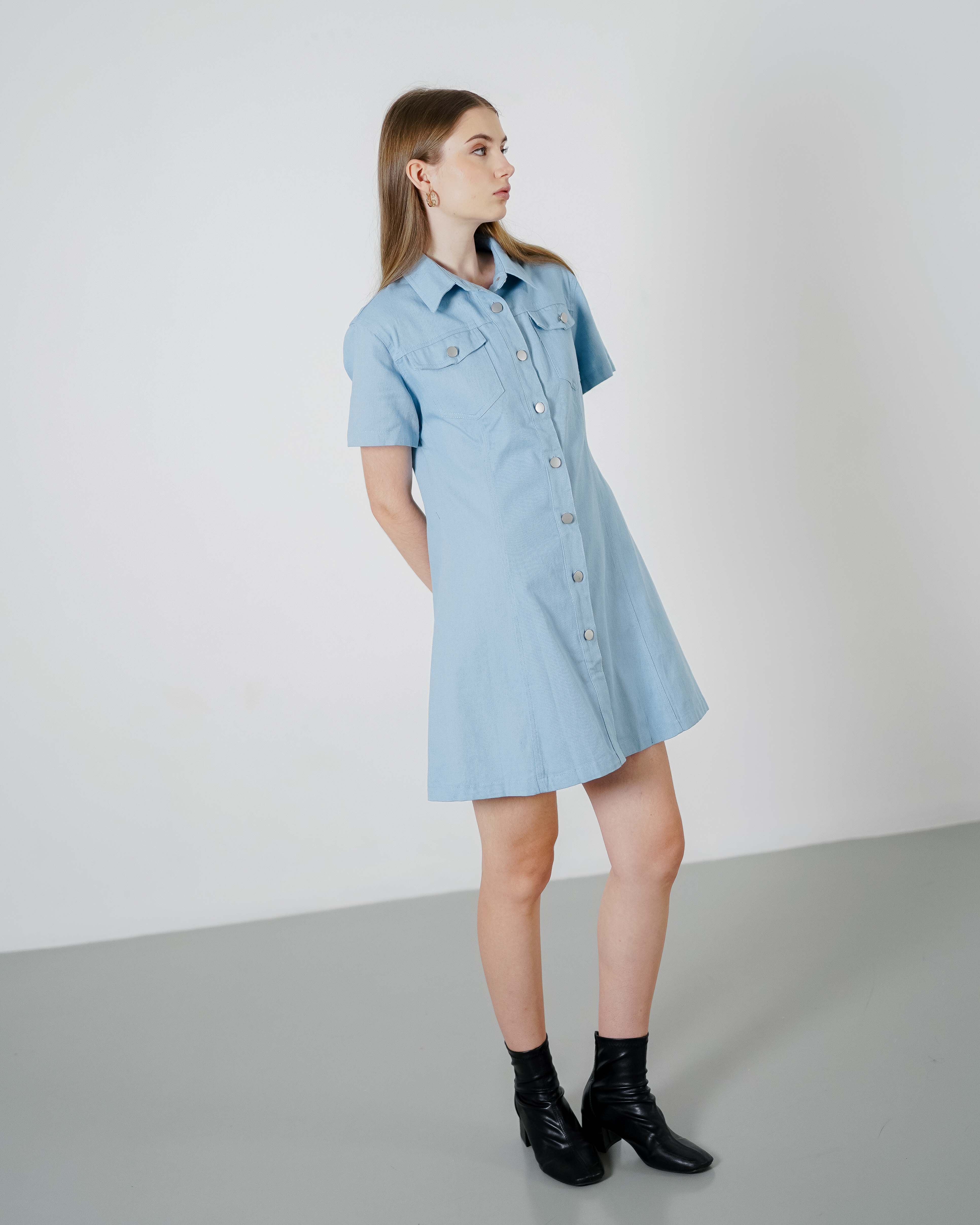 Davina Dress Blue