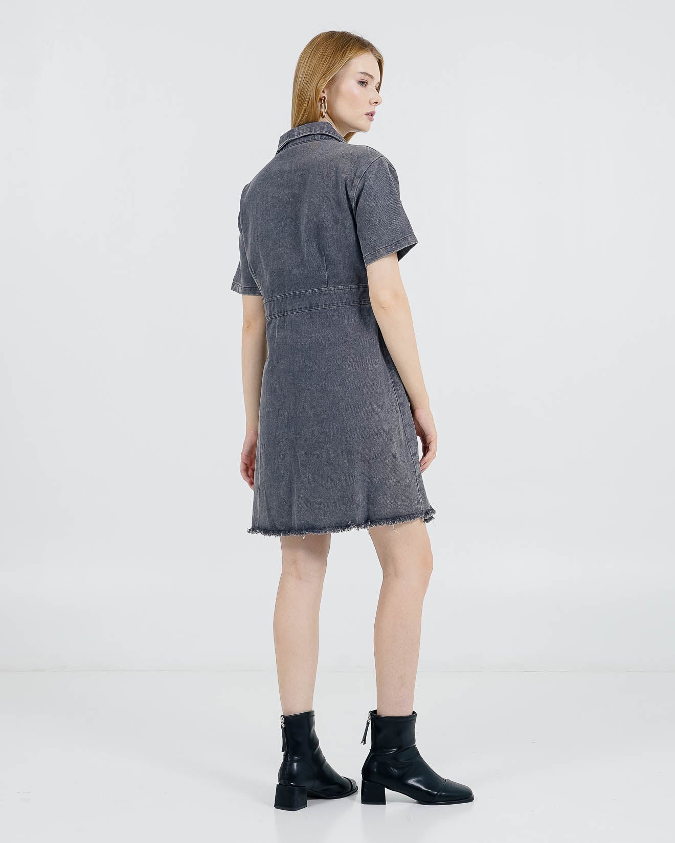 Raquel Dress Black Denim