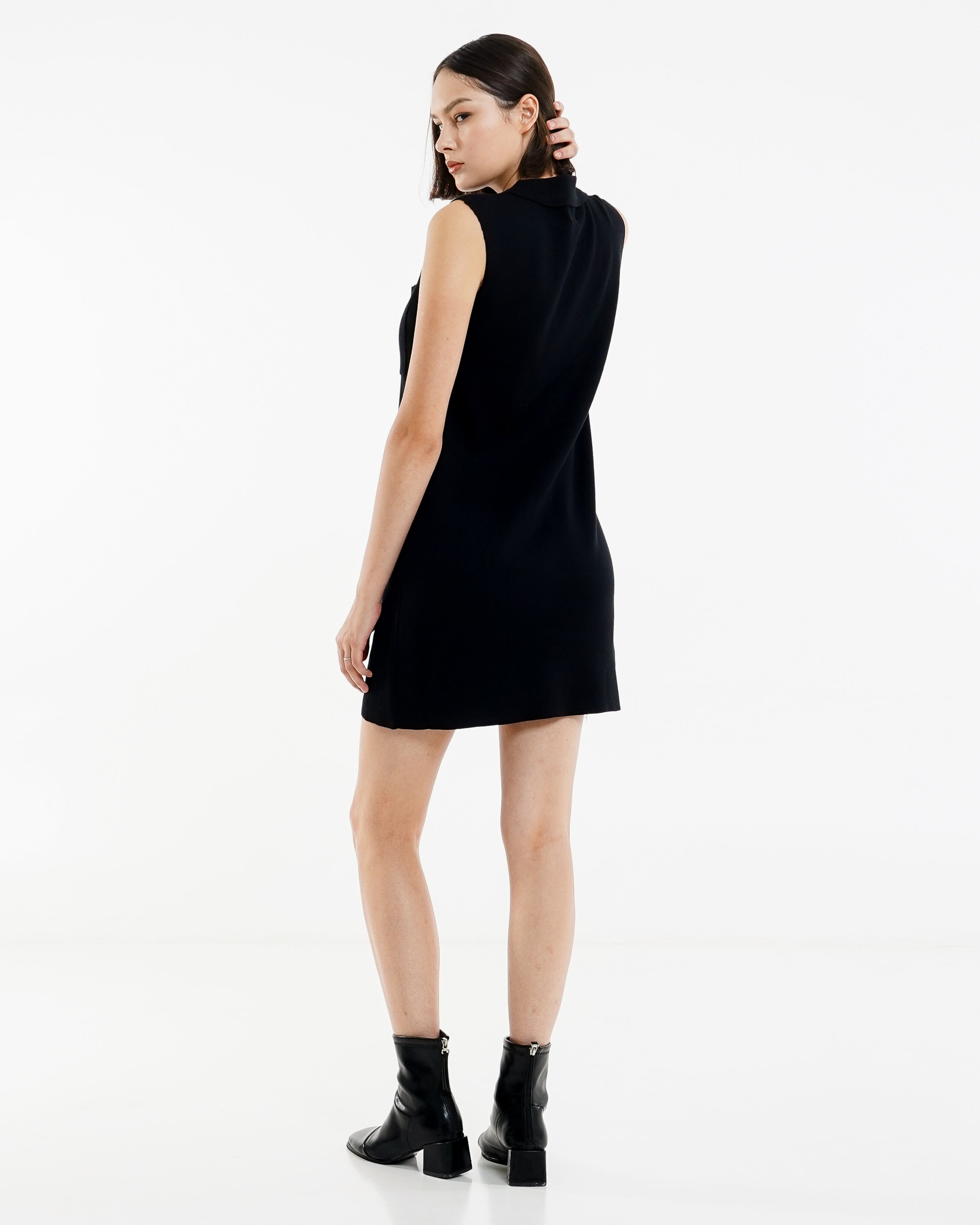 Mileya Knit Dress Black