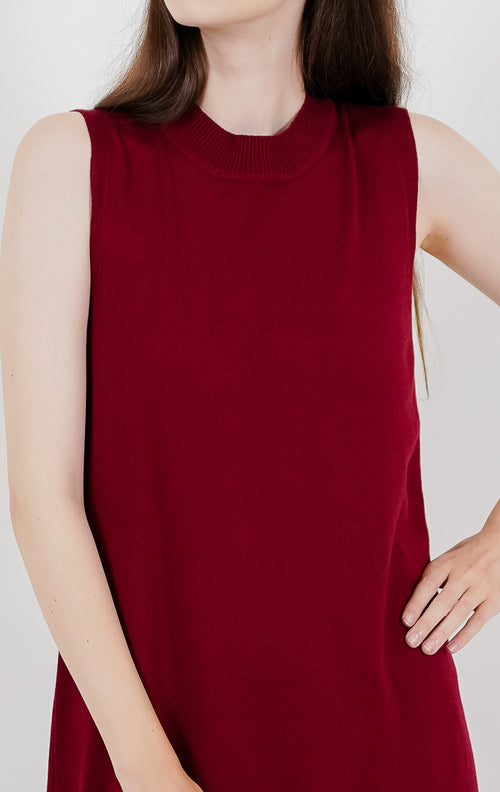 Alanna Knit Dress Red