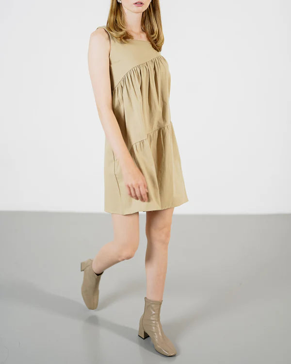 Luna Khaki Dress