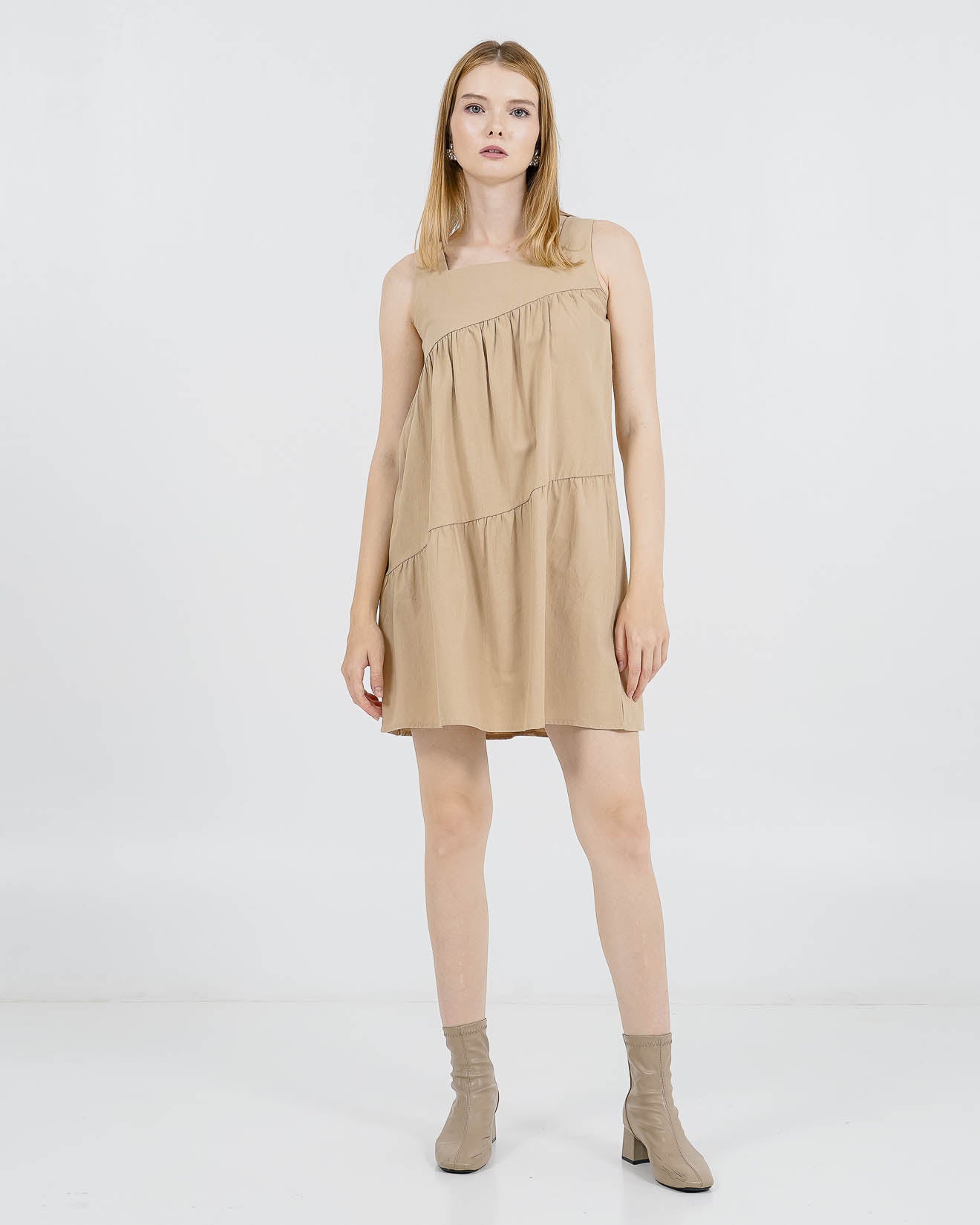 Luna Khaki Dress