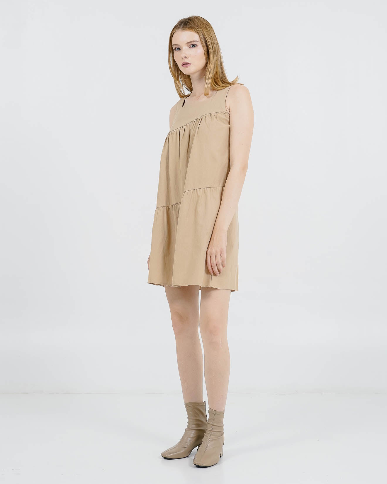 Luna Khaki Dress