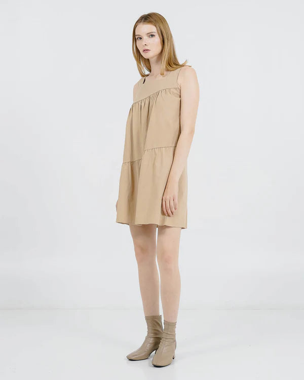 Luna Khaki Dress