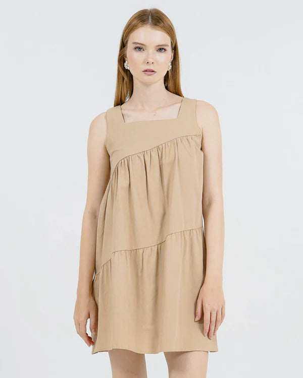 Luna Khaki Dress