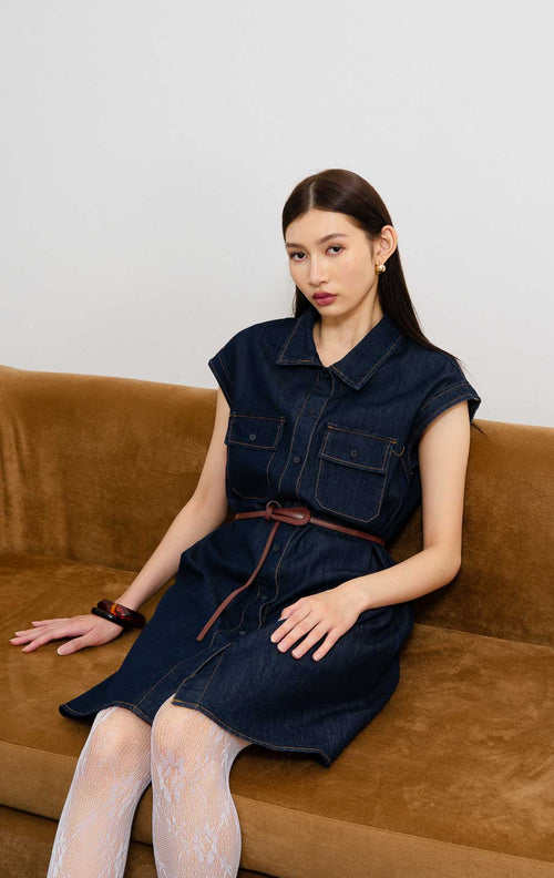 Evian Dress Denim