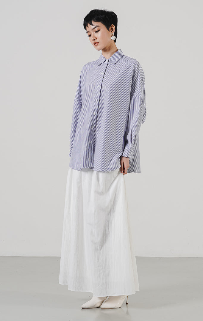 Dayle Top Dark Blue Striped