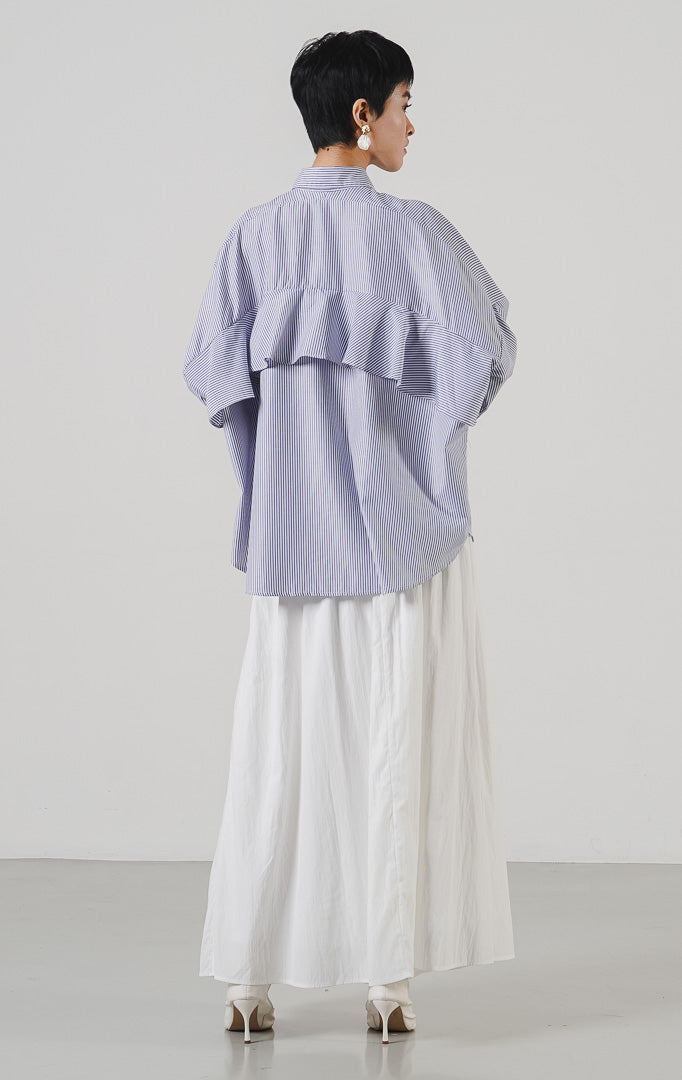 Dayle Top Dark Blue Striped