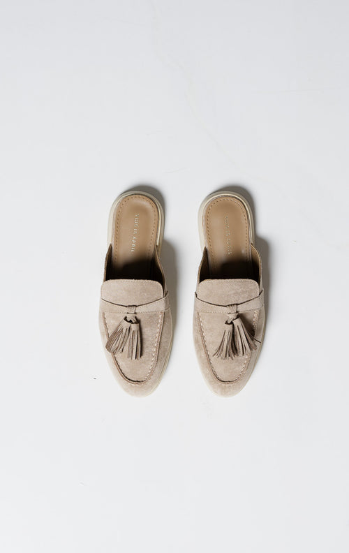 Ava Mules Beige - Shoes Wanita Casual