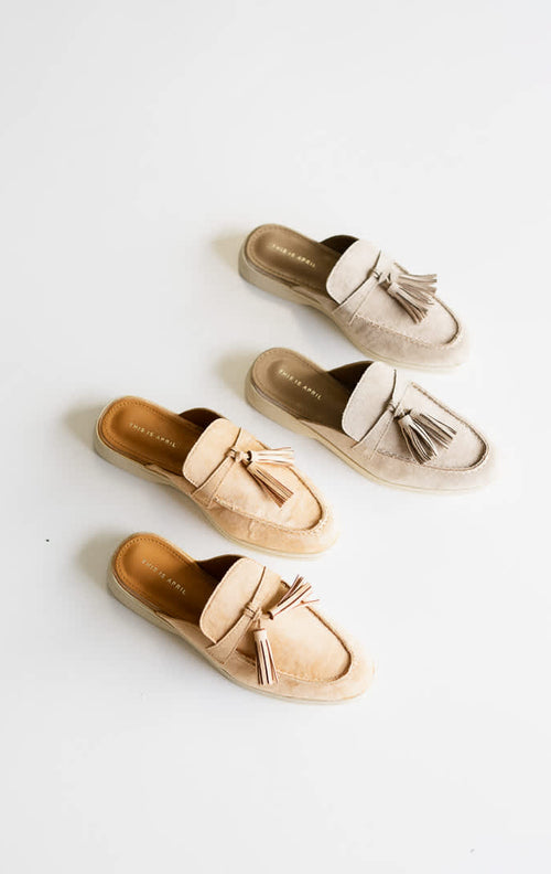 Ava Mules Camel - Shoes Wanita Casual