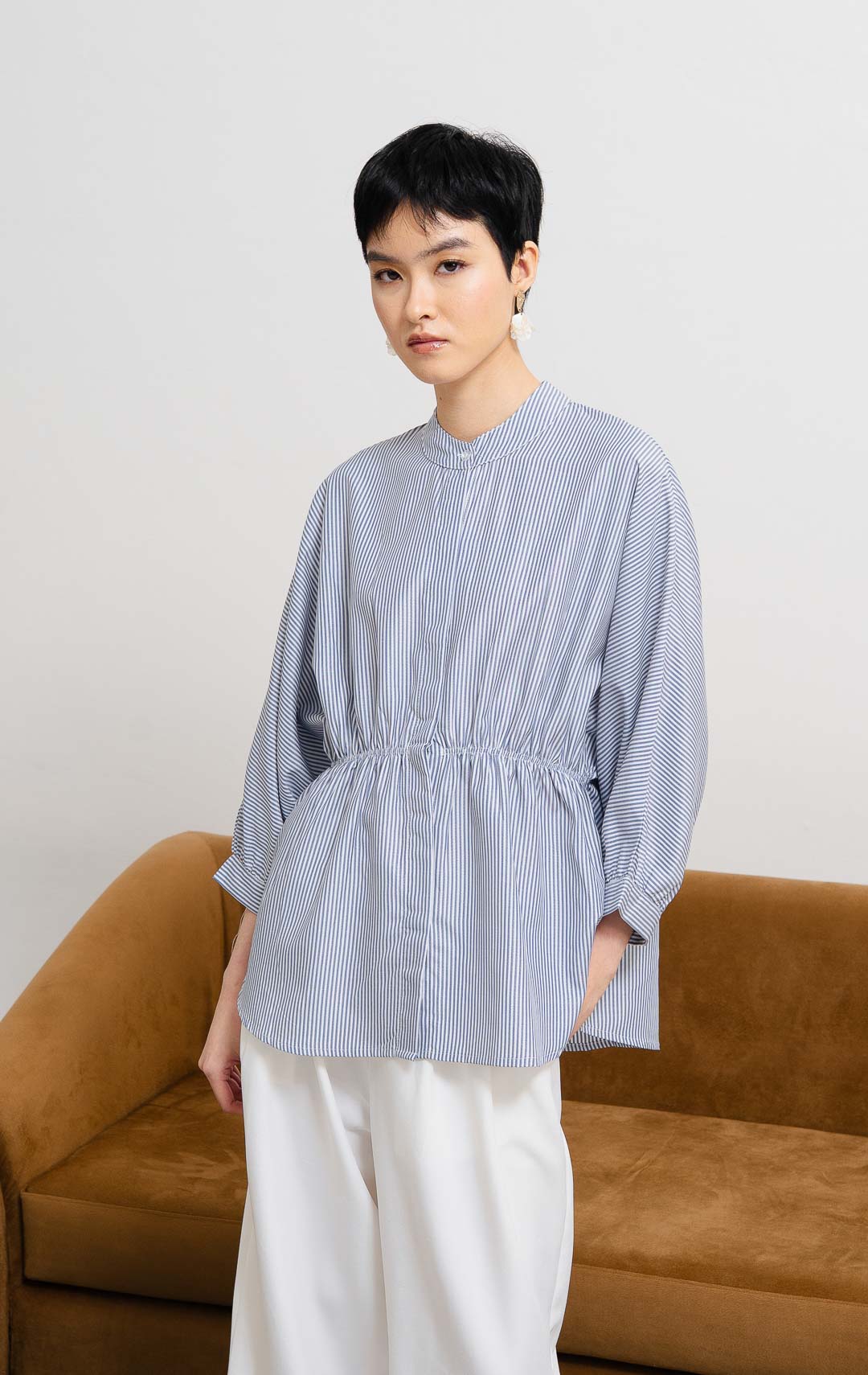 Ginera Top Blue Stripe