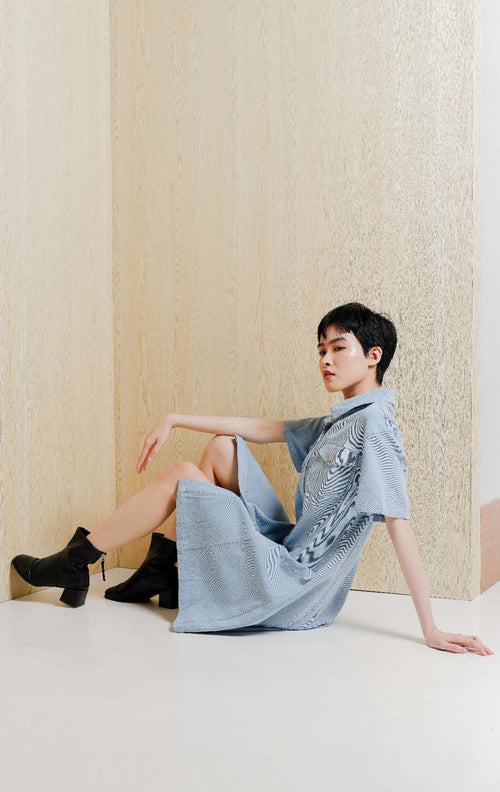 Davina Dress Blue