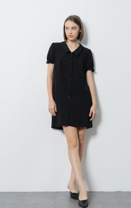 Eleni Black Collar Dress – 786306
