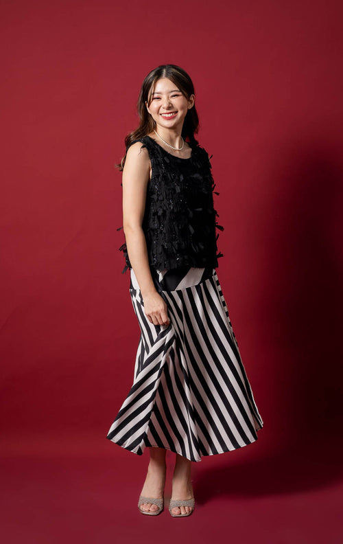 CNY Tuberose Skirt Black - 286302